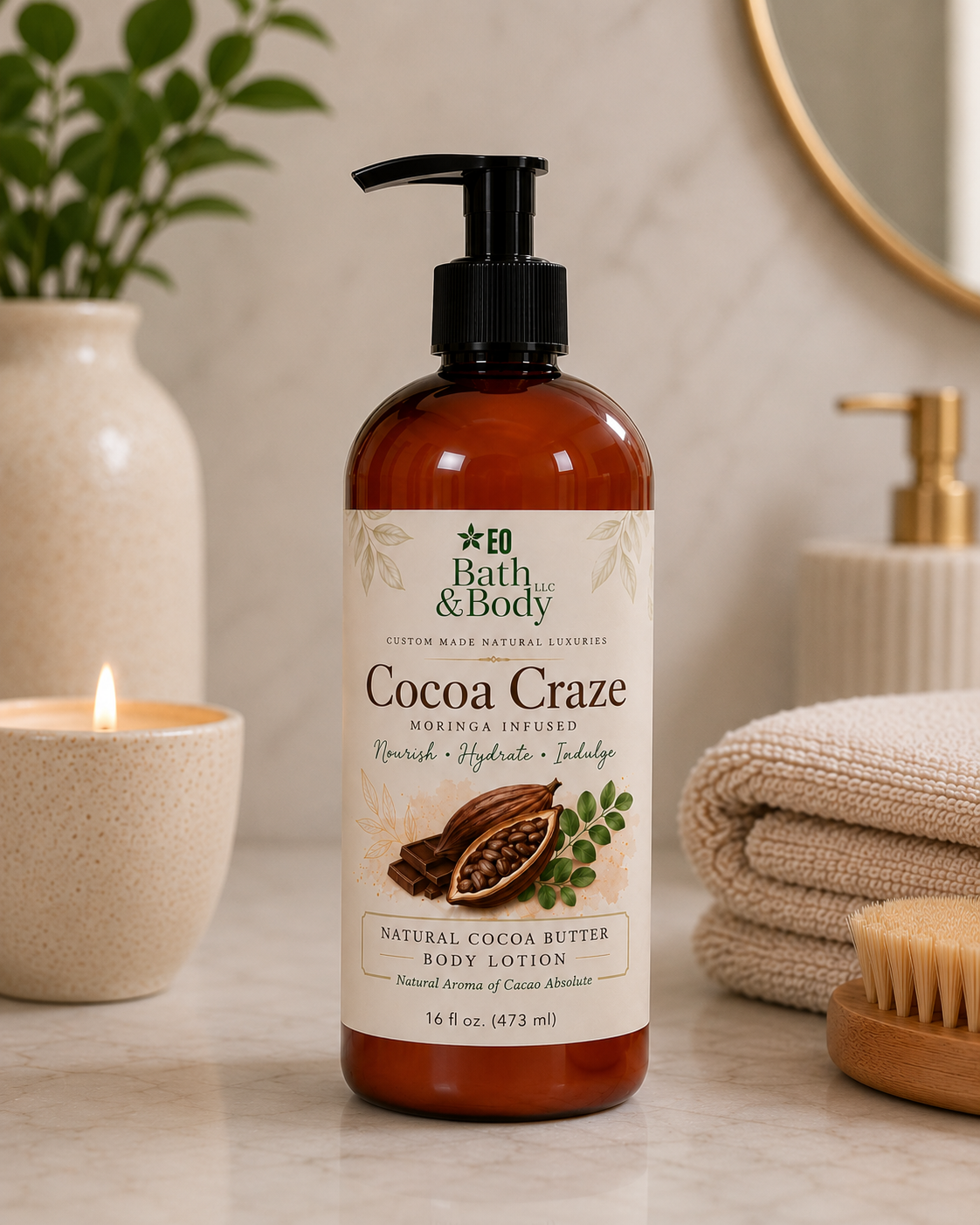 Cocoa Craze™ Moringa Infused Botanical Body Lotion