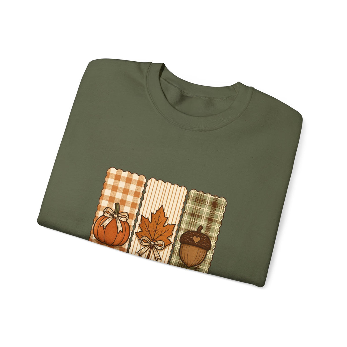 Fall Looks Good On You Sweatshirt | Thanksgiving, Pumpkin, Leaf, Acorn Plaid