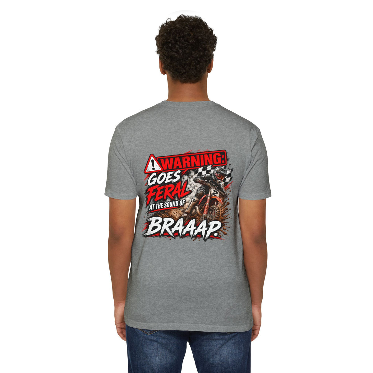 Warning Goes Feral at the Sound of BRAAAP Dirt Bike Shirt | Motocross Tee | Trackside Legends