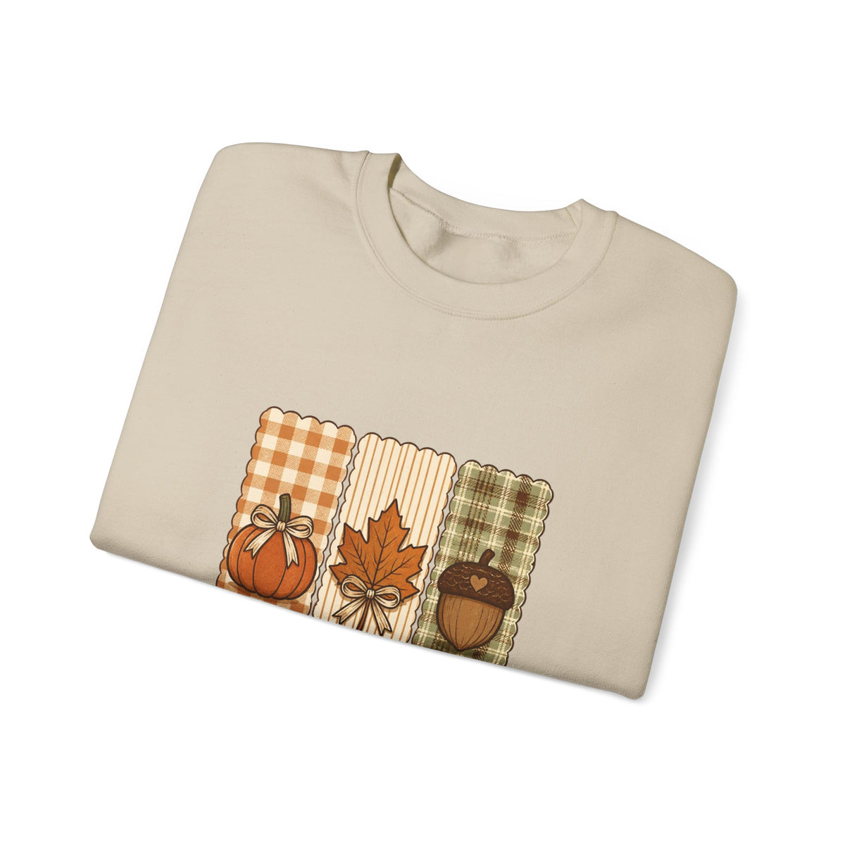 Fall Looks Good On You Sweatshirt | Thanksgiving, Pumpkin, Leaf, Acorn Plaid
