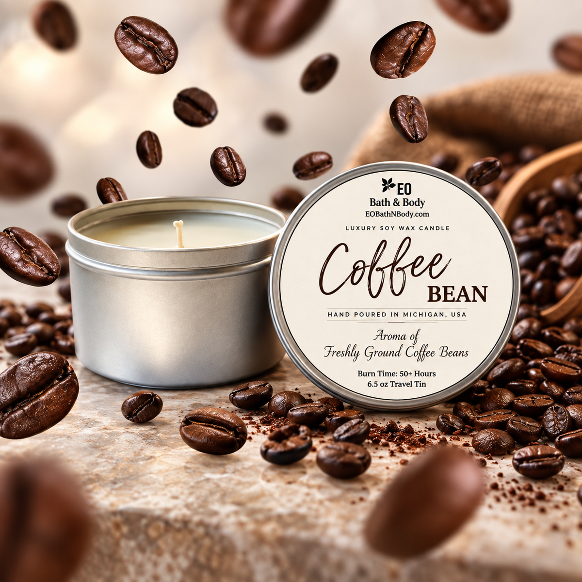 Coffee Bean Luxury Soy Candle