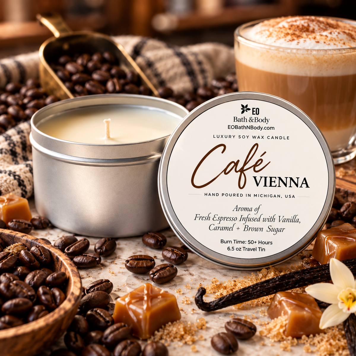 Cafe Vienna Luxury Soy Candle