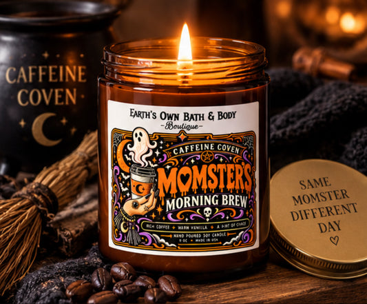 Momster's Morning Brew - Caffeine Coven Halloween Decor Coffee Candle | 9 oz