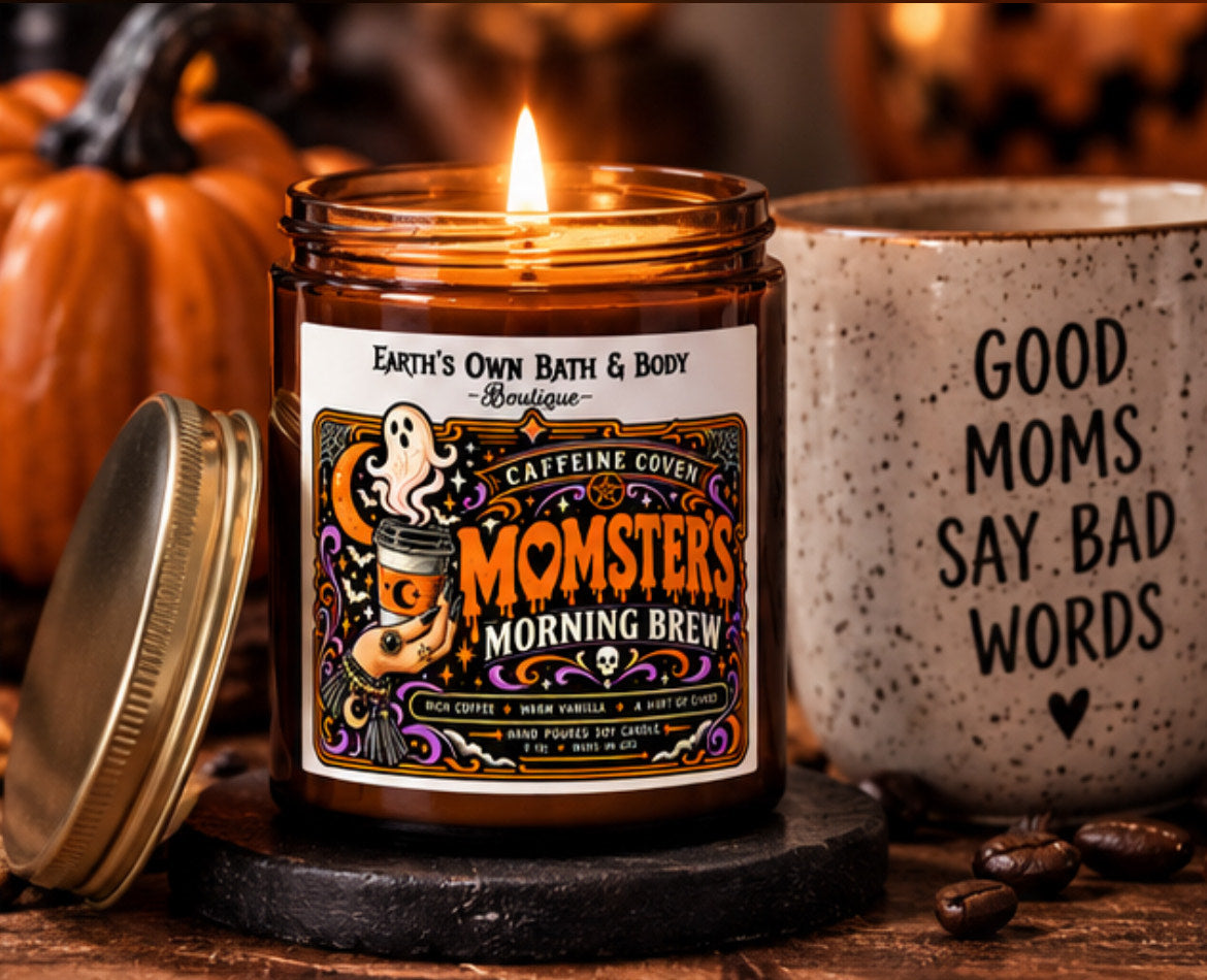 Momster's Morning Brew - Caffeine Coven Halloween Decor Coffee Candle | 9 oz