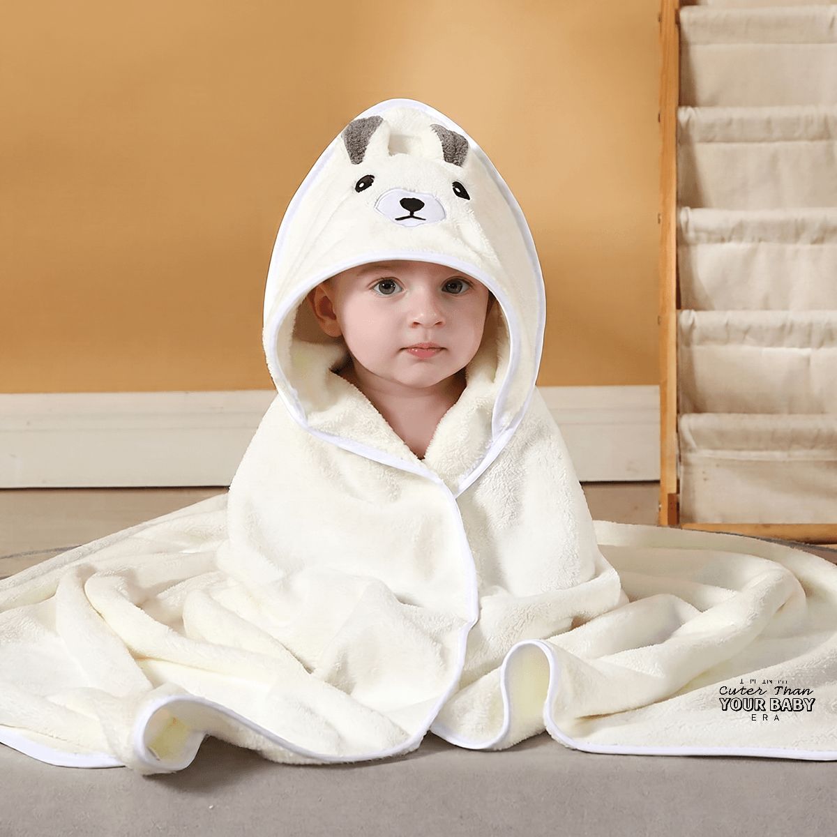 I’m in My Cuter Than Your Baby Era Hooded Baby Blanket